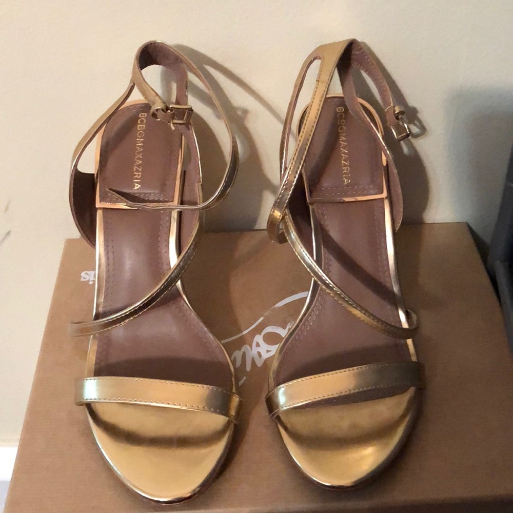 Gold Heeled Sandal